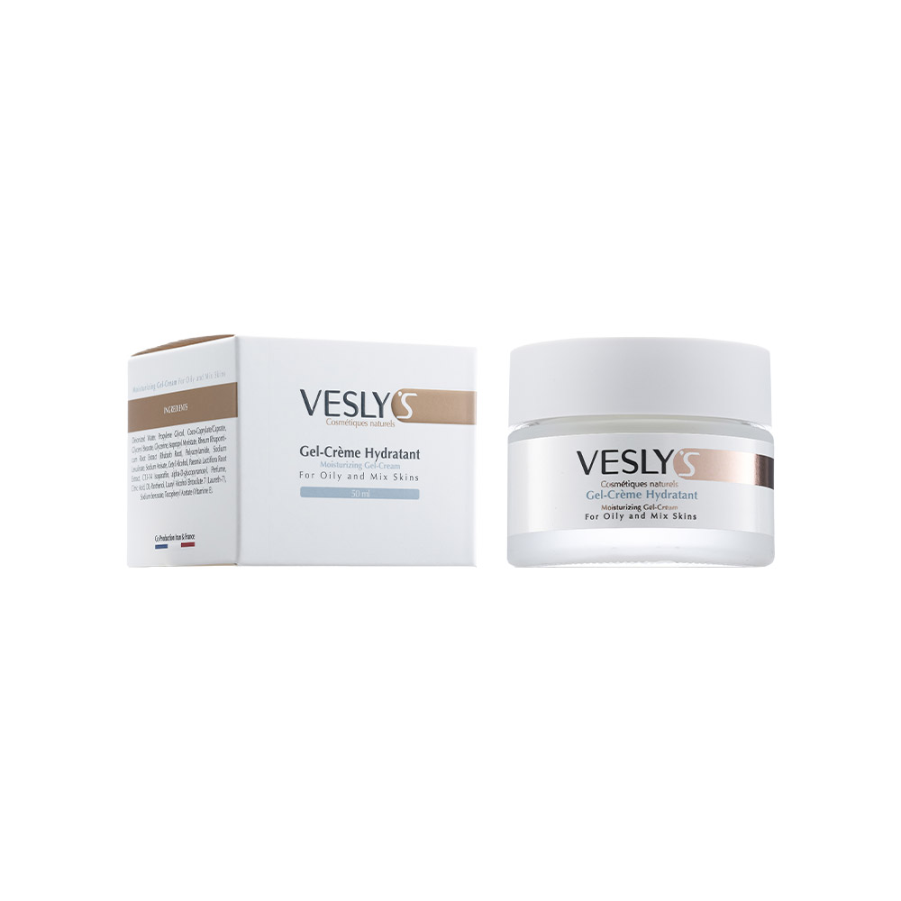VESLY GEL-CRÈME HYDRATANT MOISTURIZING GEL-CREAM FOR OILY &amp; MIX SKINS 50 ML
