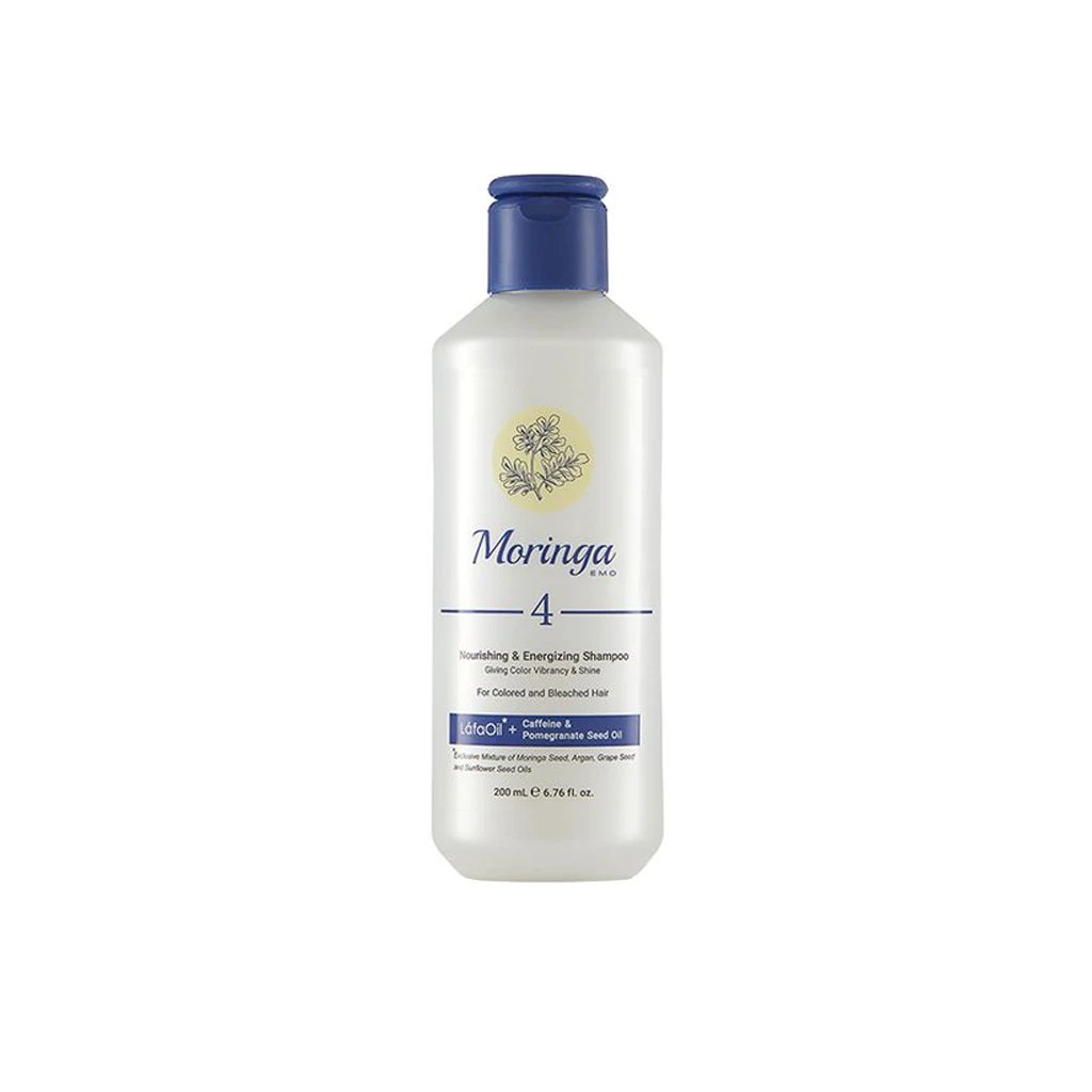 Nourishing &amp; energizing shampoo 4 for colored &amp; bleached hair MORINGA EMO
