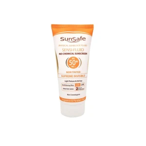 ضد آفتاب فیزیکال فلوئید برای پوست‌های حساس SPF50 سان سیف