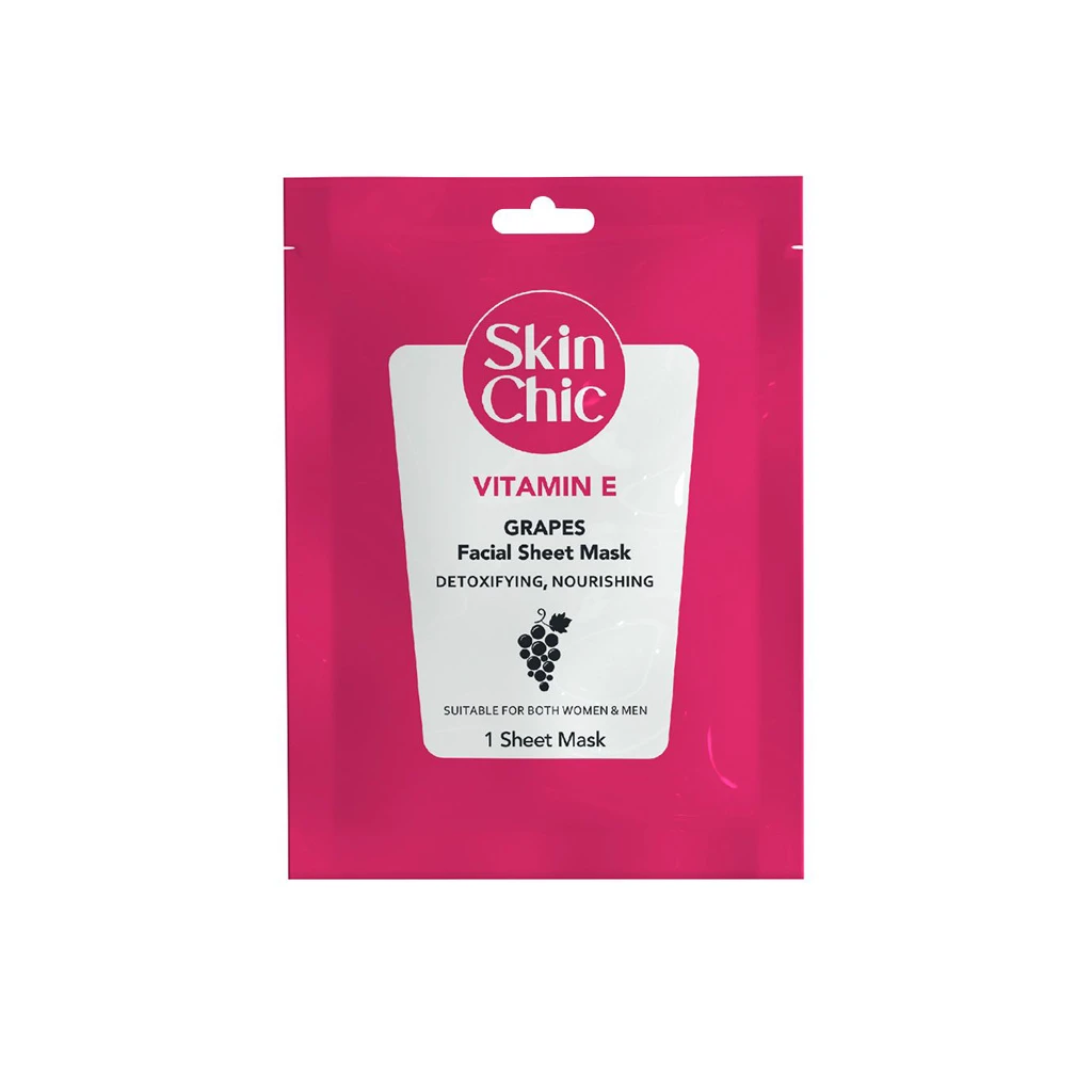 Vitamin-E-And-Grapes-Facial-Sheet-Mask-SKIN-CHIC