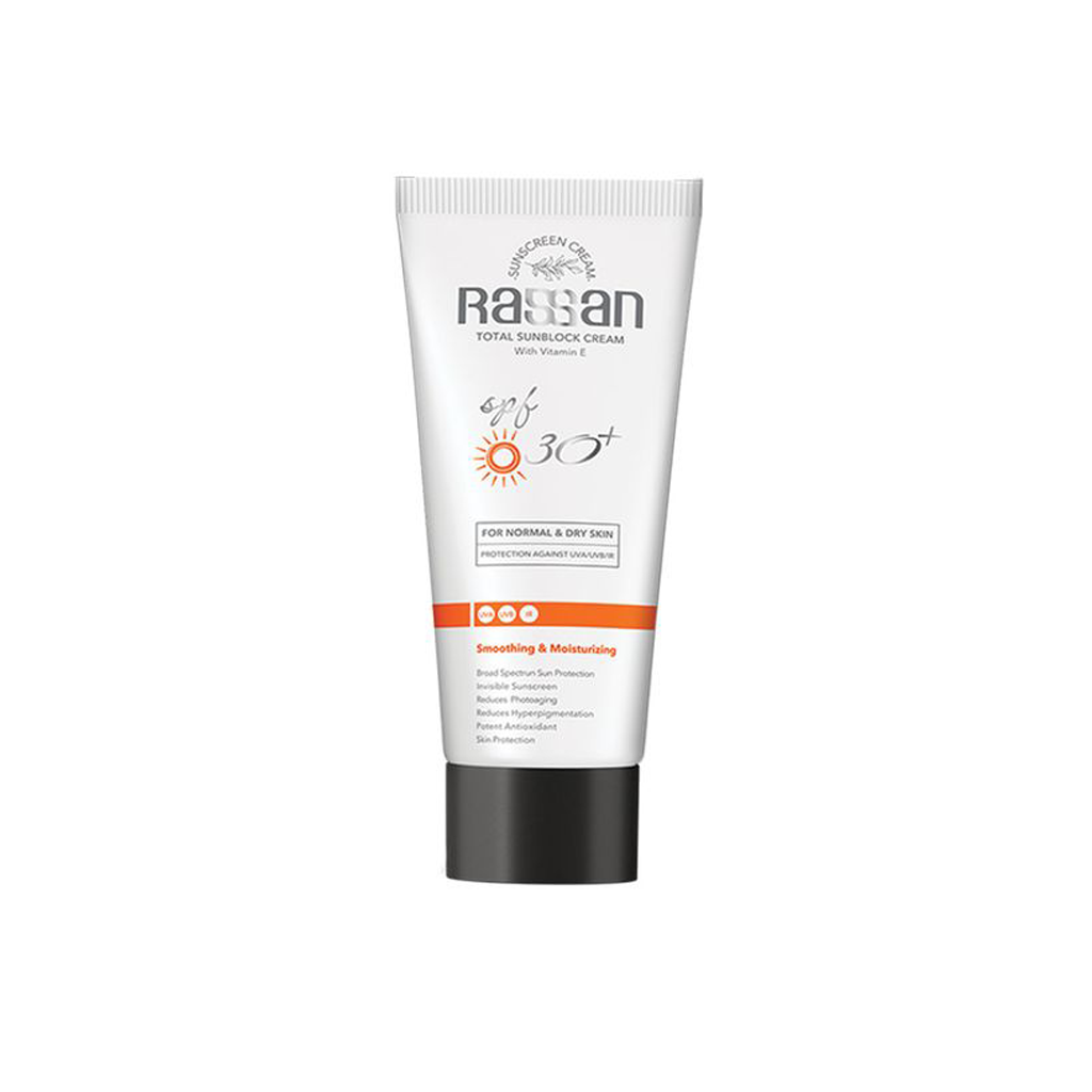 Sunblock Cream For Normal And Dry Skin SPF30 RASSAN