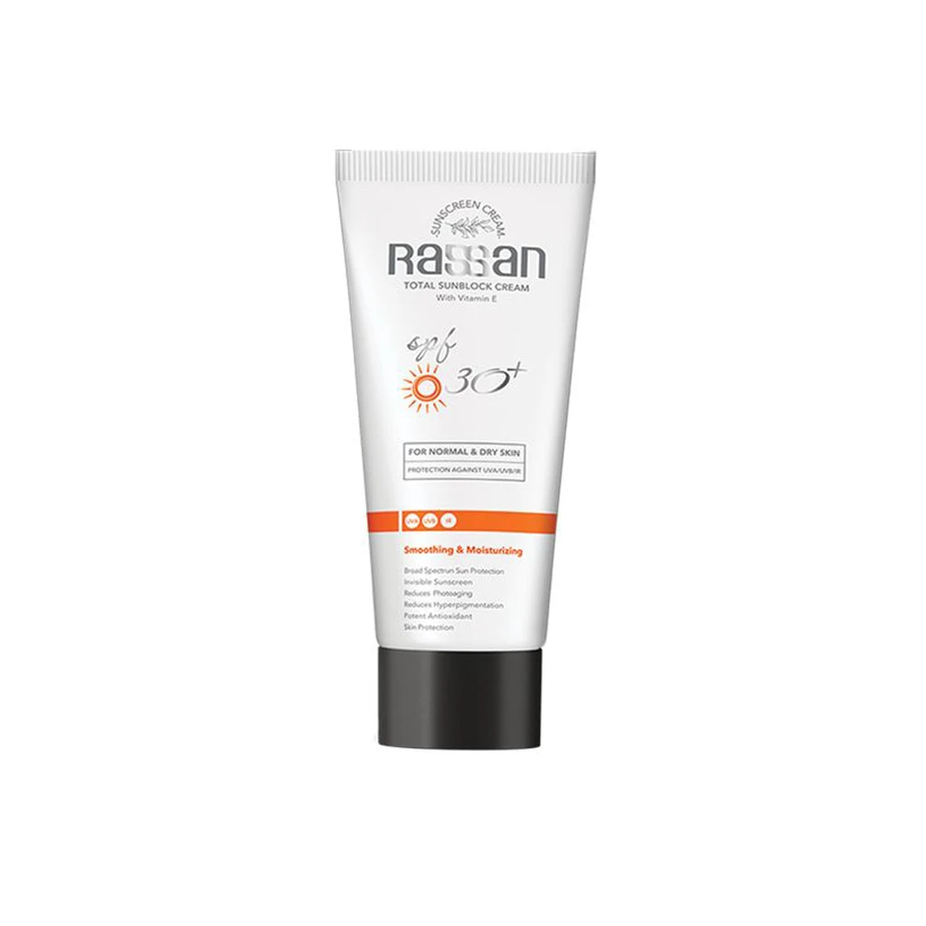 Sunblock Cream For Normal And Dry Skin SPF30 RASSAN