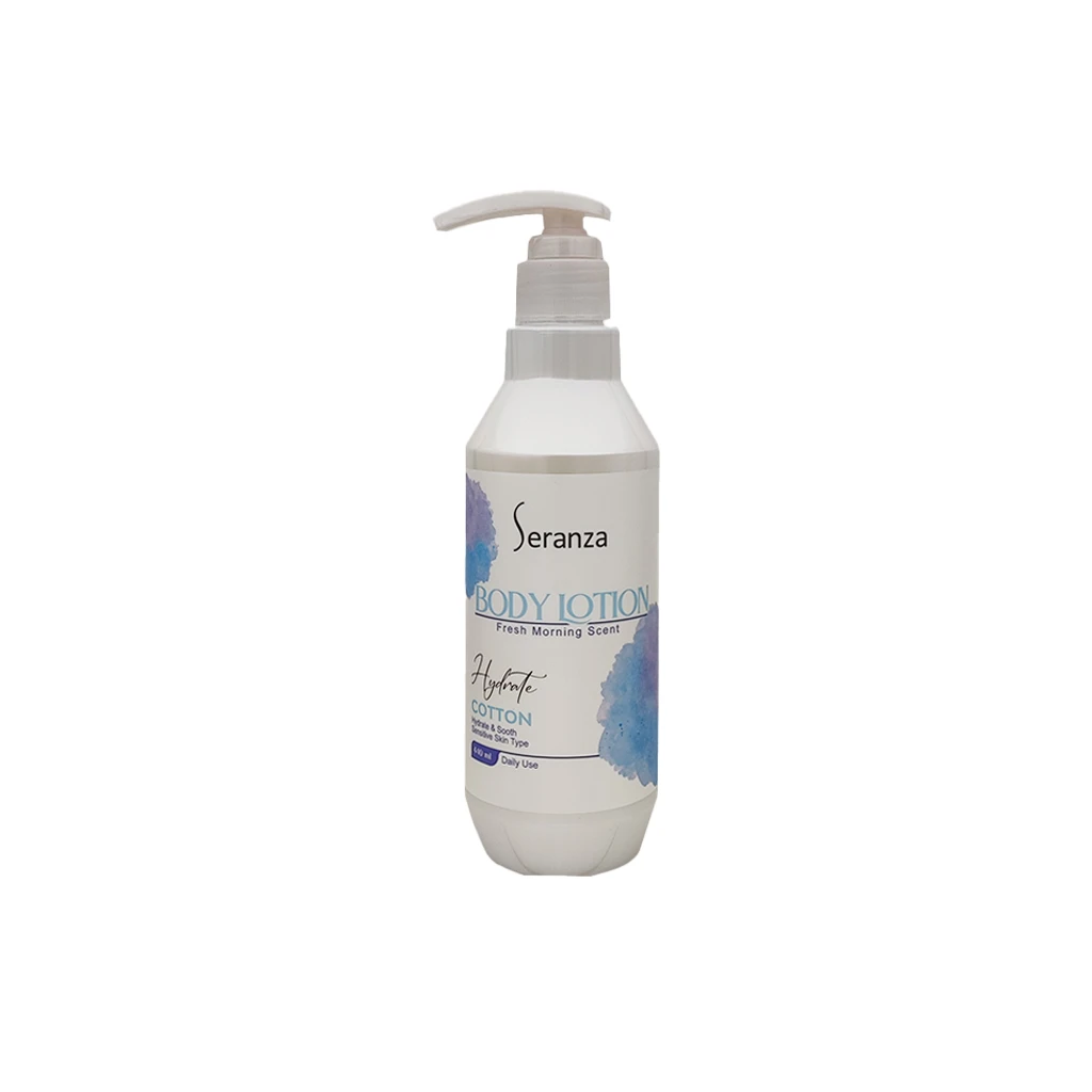 SERANZA-BODY-LOTION-FRESH-MORNING-SCENT-HYDRATE-COTTON-440-ML