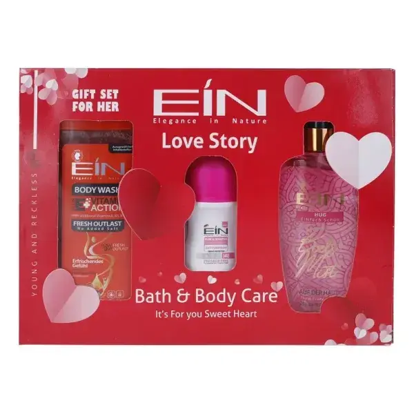 ست بهداشتی بانوان ای آی ان مدل Love Story