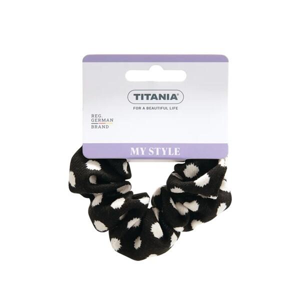 کش مو ساتن مخمل سیاه و سفید 1عددی تیانیا - مدل 8121