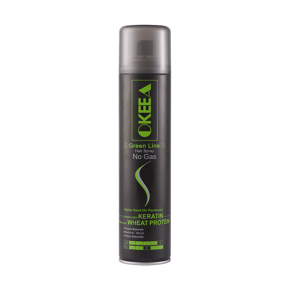 OKEEA GREEN LINE HAIR SPRAY NO GAS 300 ML.png