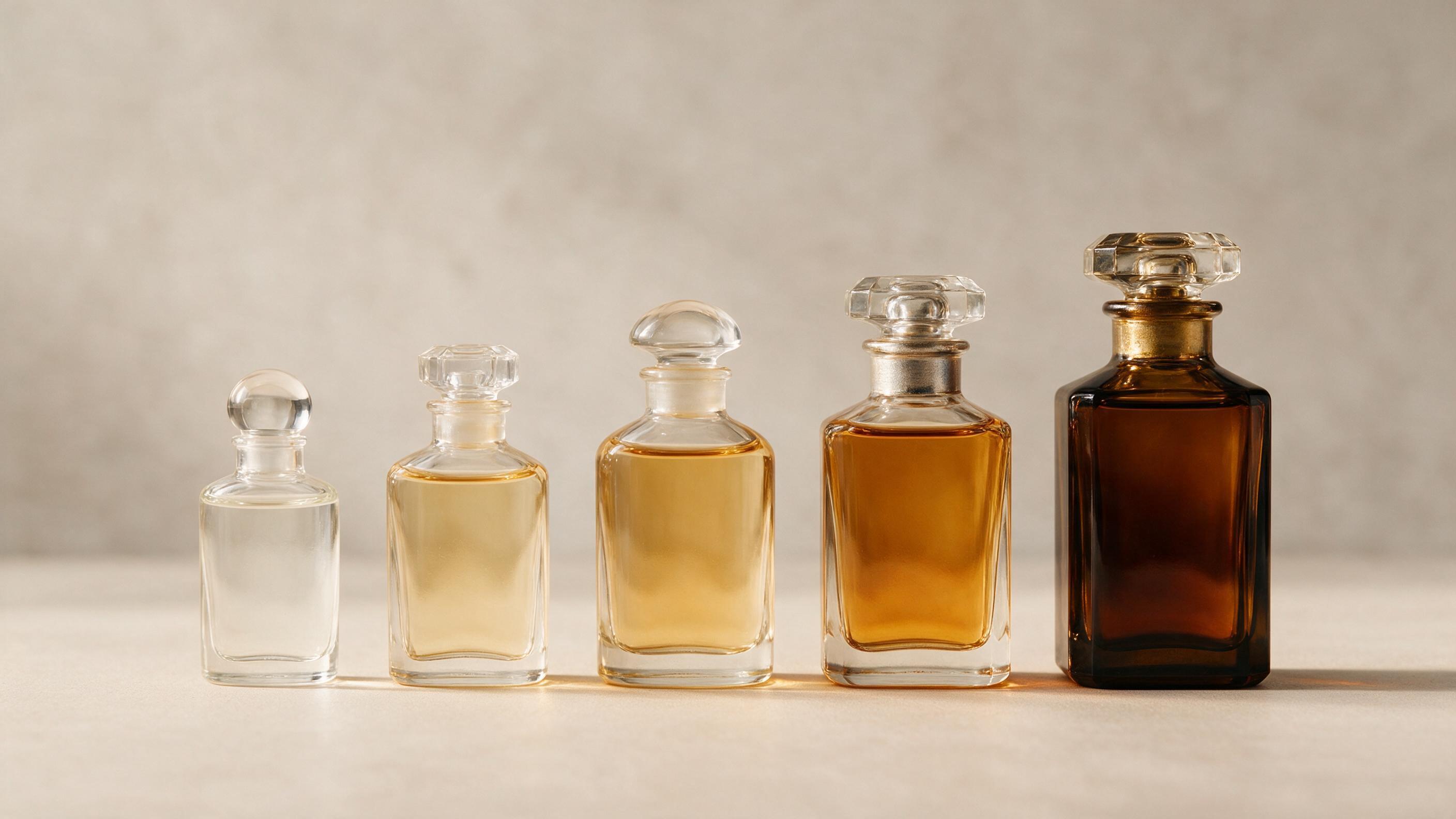 غلظت های عطر و تفاوت آن ها