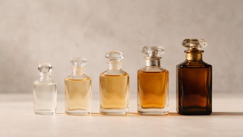 غلظت های عطر و تفاوت آن ها