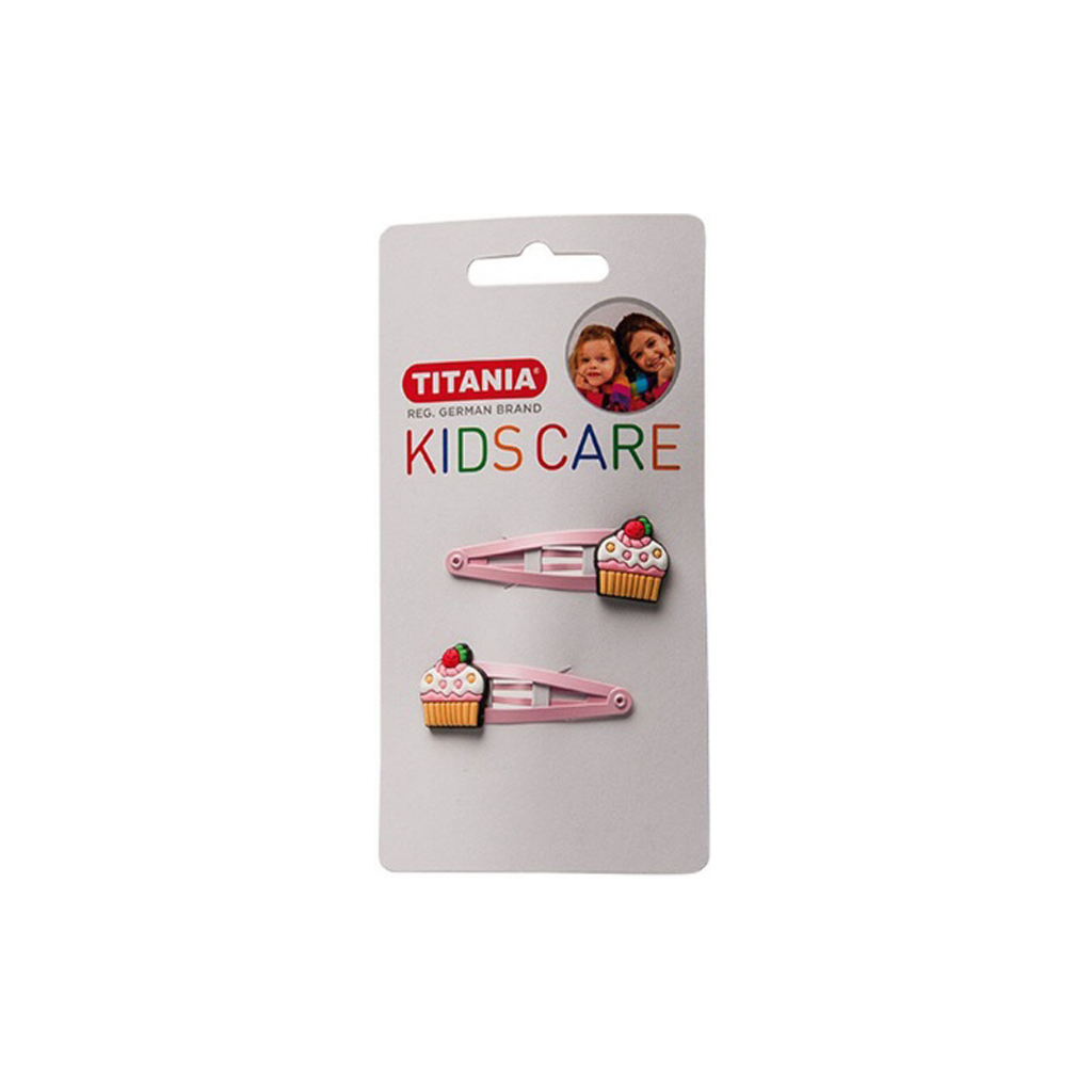 TITANIA-CONTUR-CLIP-CUPCAKE-2-PCS-PINK-ART-NR-8507KIDS