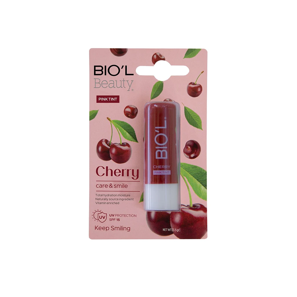 Lip Balm- Care & Smile - Cherries BIOL