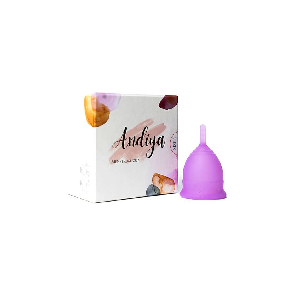 Menstrual cup model 2 (medium size) purple ANDIYA