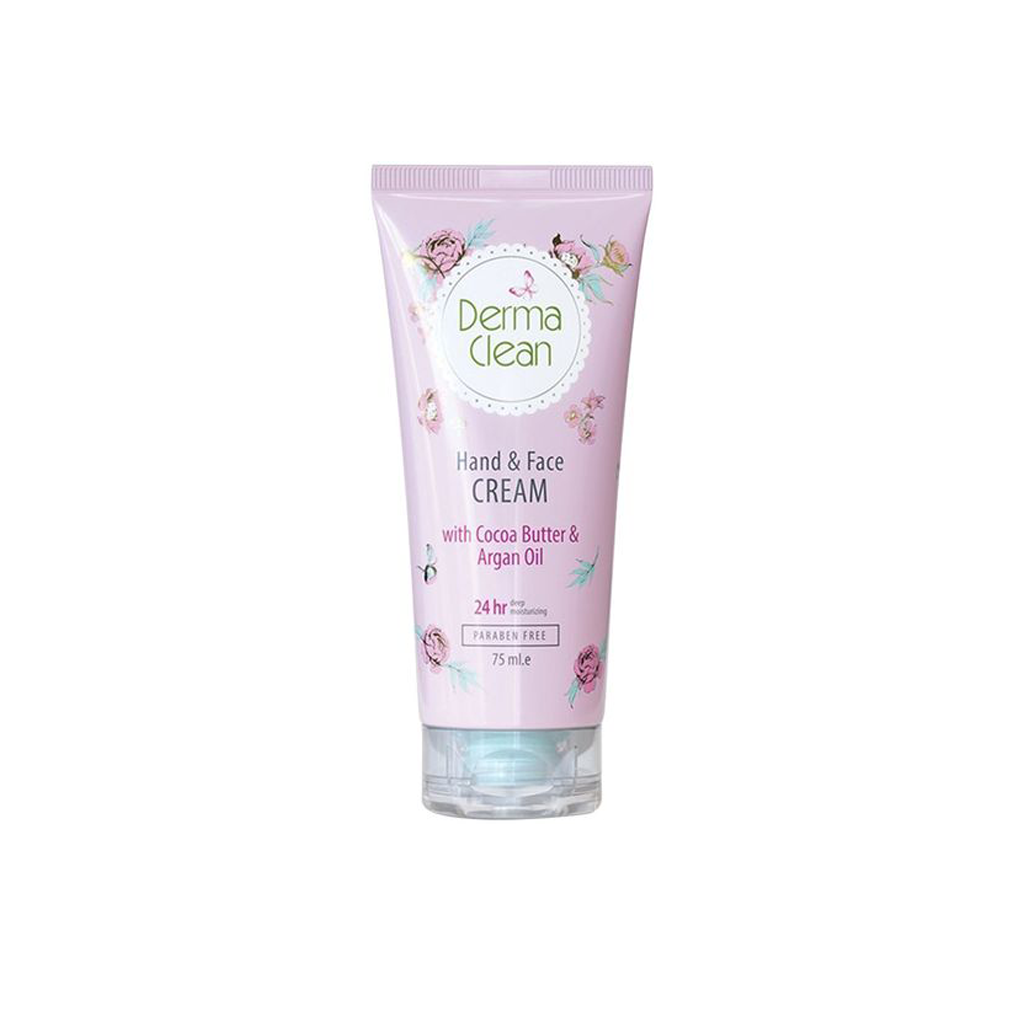 hand-&amp;-face-cream-with-cocoa-butter-&amp;-argan-oil-DERMA-CLEAN