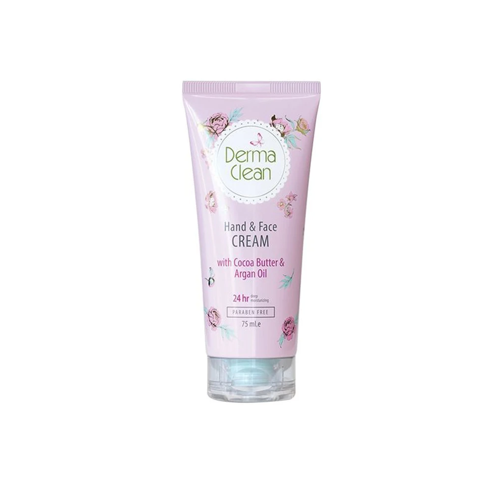 hand-&-face-cream-with-cocoa-butter-&-argan-oil-DERMA-CLEAN