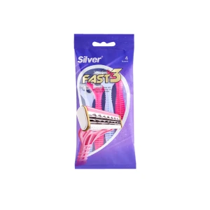 خودتراش چند بار مصرف 3 لبه فست3 زنانه سیلور