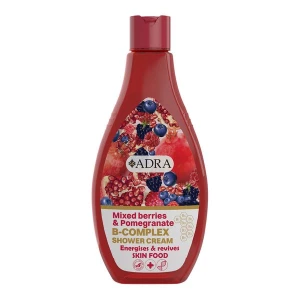 شامپو بدن کرمی توت وحشی و انار آدرا