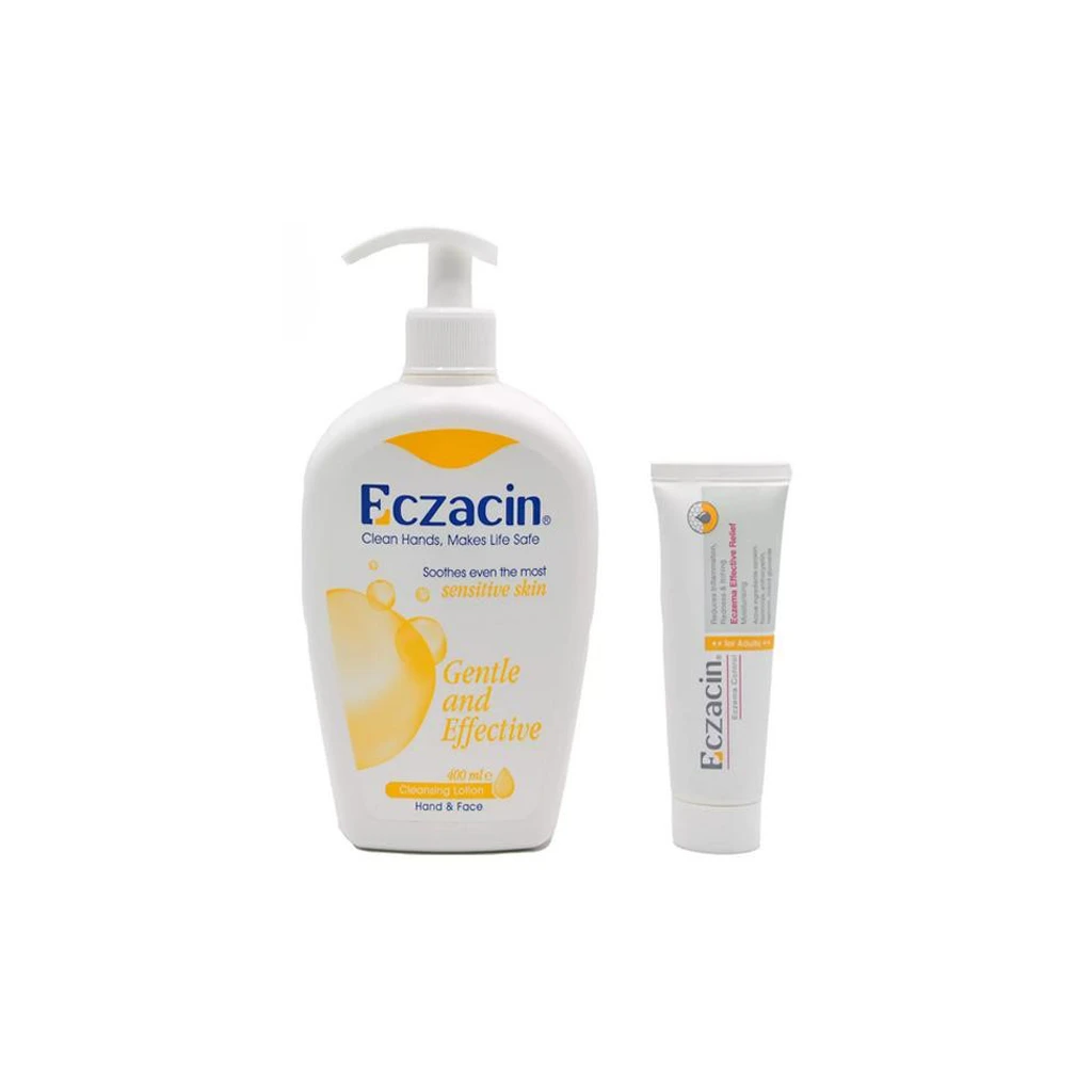 ECZACIN-CLEANSING -LOTION+CREAM-400ML+50ML