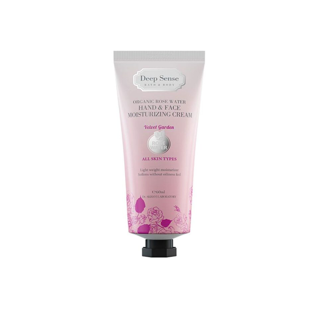 Organic-rose-water-Hand-&amp;-face-moisturizing-cream-60ml-DEEP-SENSE