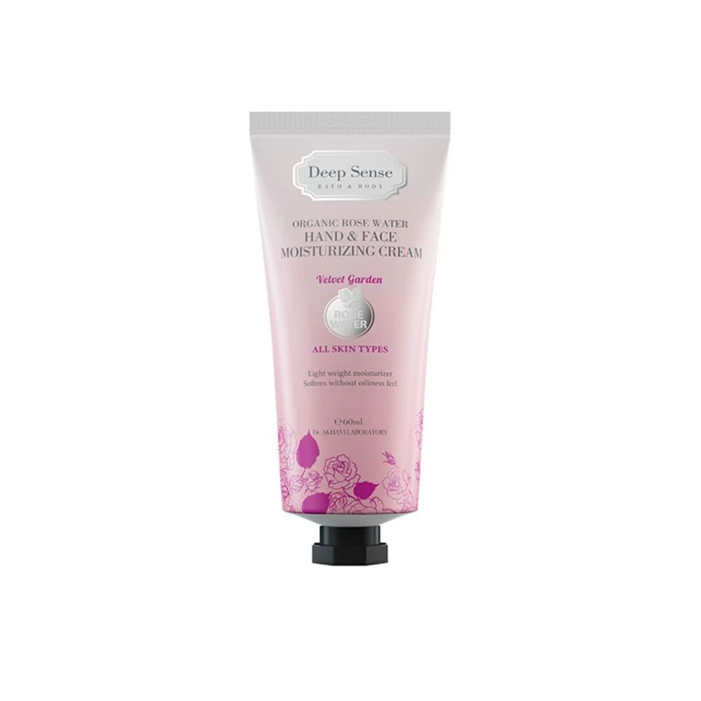 Organic-rose-water-Hand-&-face-moisturizing-cream-60ml-DEEP-SENSE