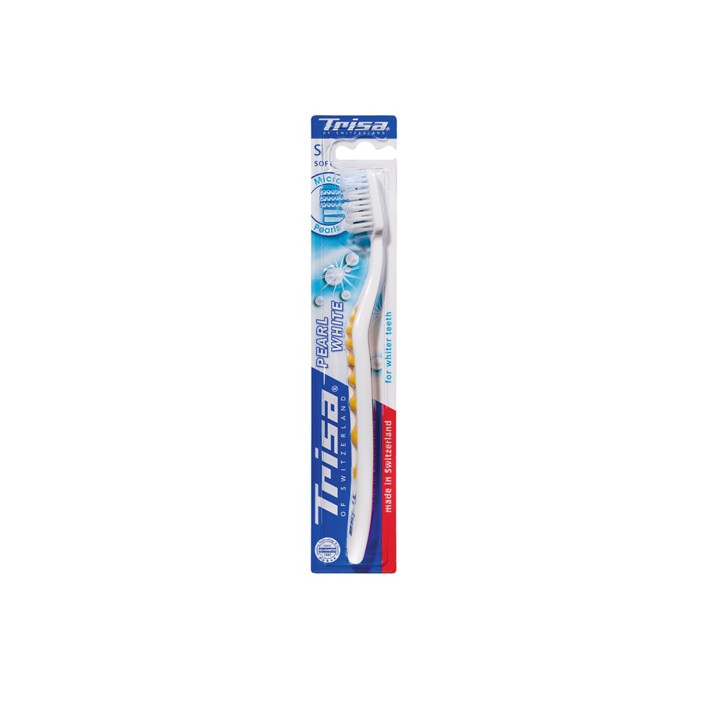 Trisa Pearl White Soft Toothbrush