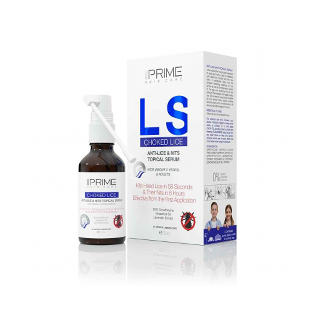 PRIME ANTI-LICE &amp; NITS TOPICAL HAIR SERUM CHOKED LICE 50 ML