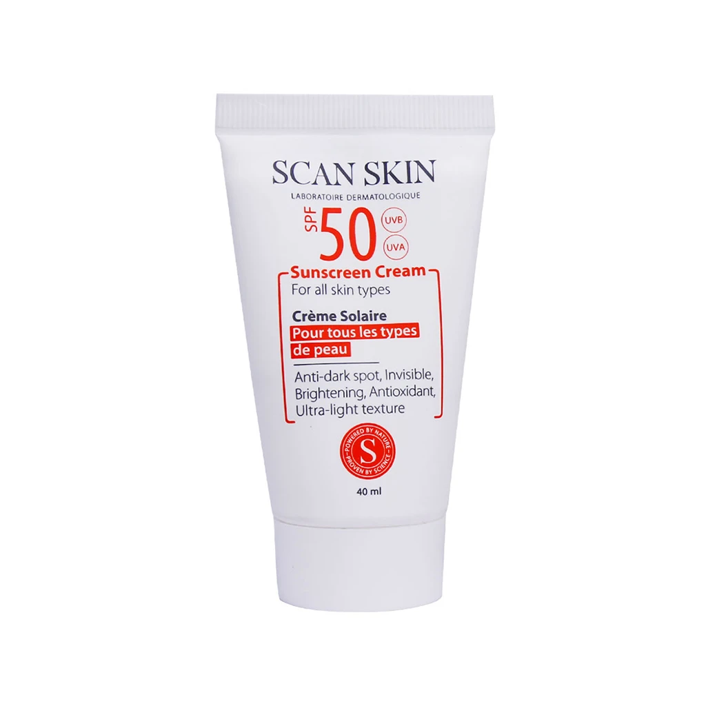 کرم ضد آفتاب ضد لک SPF50 اسکن اسکین 40 م