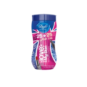 دستمال مرطوب آرایش کمر باریک 50 برگی دافی