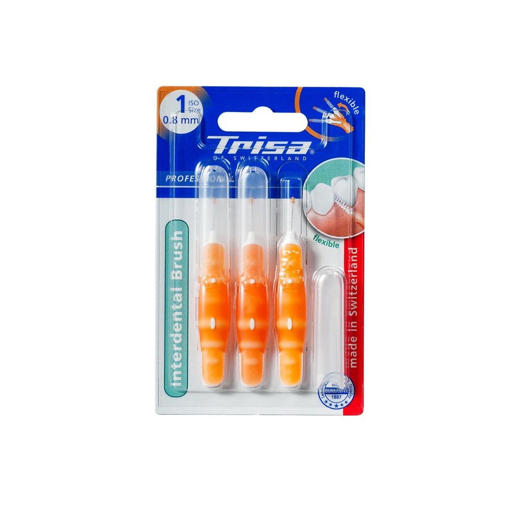 Trisa Interdental Brush ISO Size 1 - 0.8 Diameter