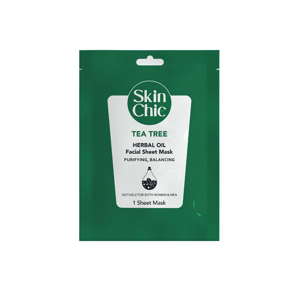 Tea-Tree-And-Herbal-Oil-Facial-Sheet-Mask-SKIN-CHIC