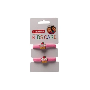 کش سر حوله ای صورتی مدل کاپ کیک تیتانیا 2 عددی