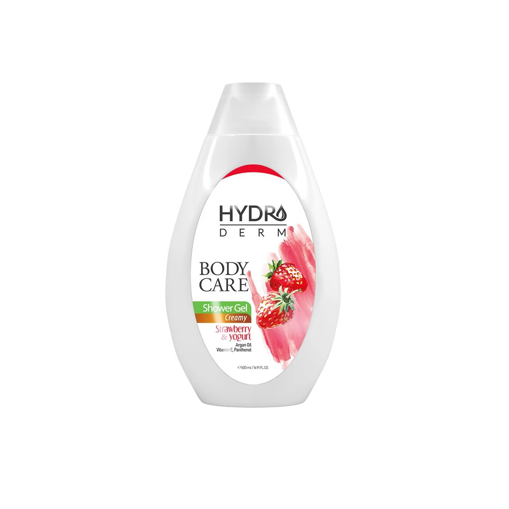 BODY CARE strawberry and yogurt CREAMY SHOWER GEL HYDRODERM