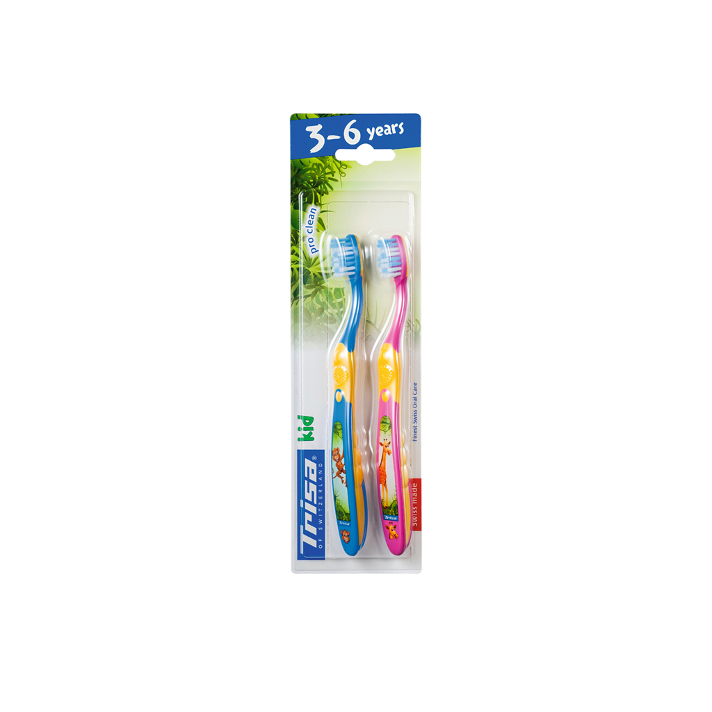 Trisa Kid Pro Clean Twin Pack Toothbrush
