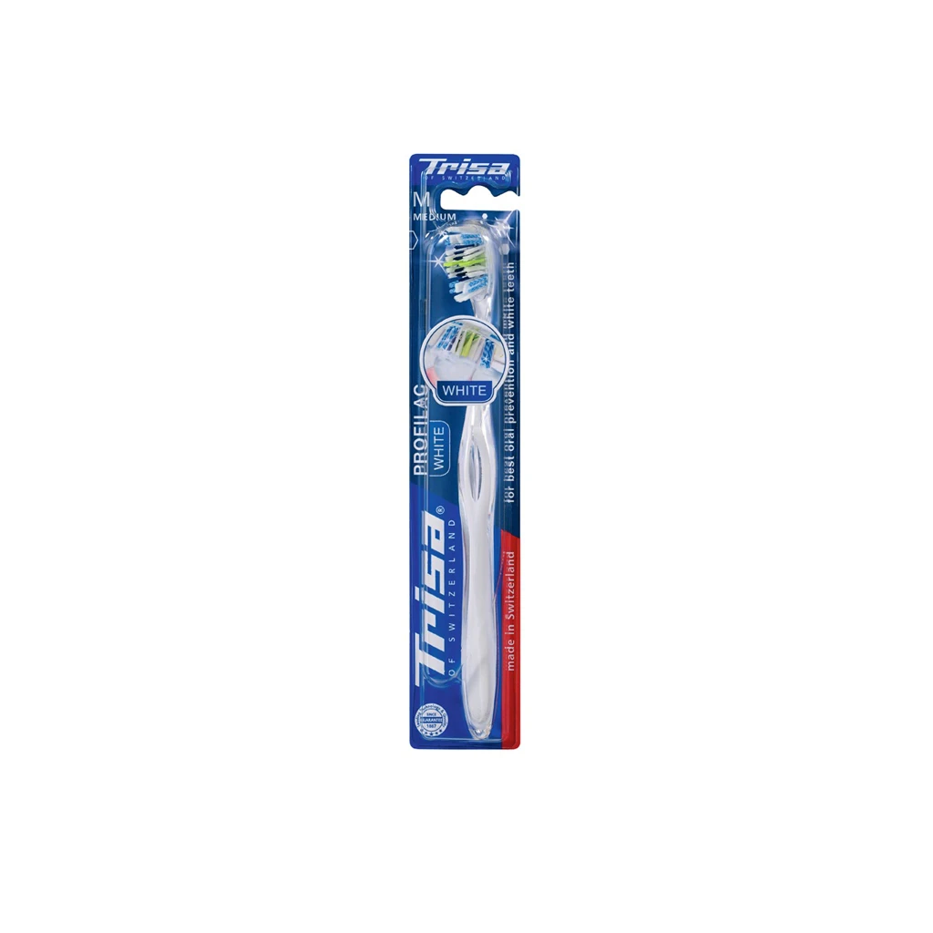 Trisa Profilac White Medium Toothbrush
