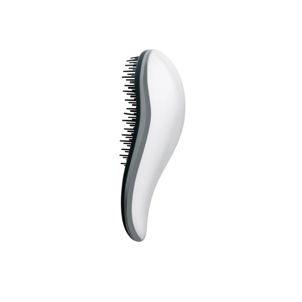 TITANIA-Detangling-Brush-With-Handle-Silver-High-Gloss-Finish-Black-185 -1-Pc-1877-Box