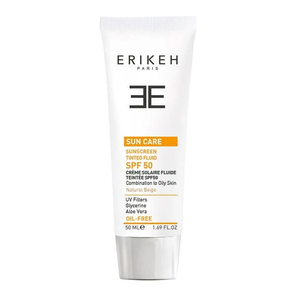ERIKEH SUNSCREEN TINTED FLUID SPF50 OIL FREE NATURAL BEIGE 2