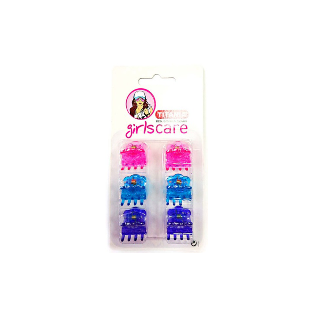 TITANIA-PRONG-CLIP-GLITTER-EXTRA-SMALL-6-PCS-2-PCS-PINK-2-PCS-BLUE-2-PCS-PURPLE-ART-NR-7988