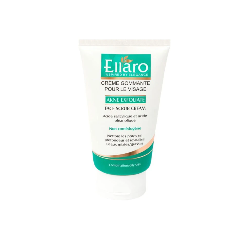 Ellaro-Akne-Exfoliante-Face-Scrub-Cream-ELLARO