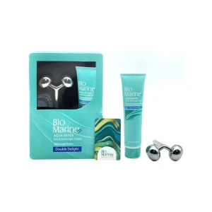 کیت کرم ماساژ صورت و گردن همراه با ماساژ رولر بایومارین