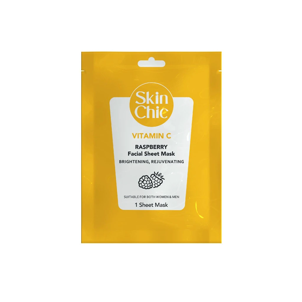 Vitamin-C-And-Raspberry-Facial-Sheet-Mask-SKIN-CHIC