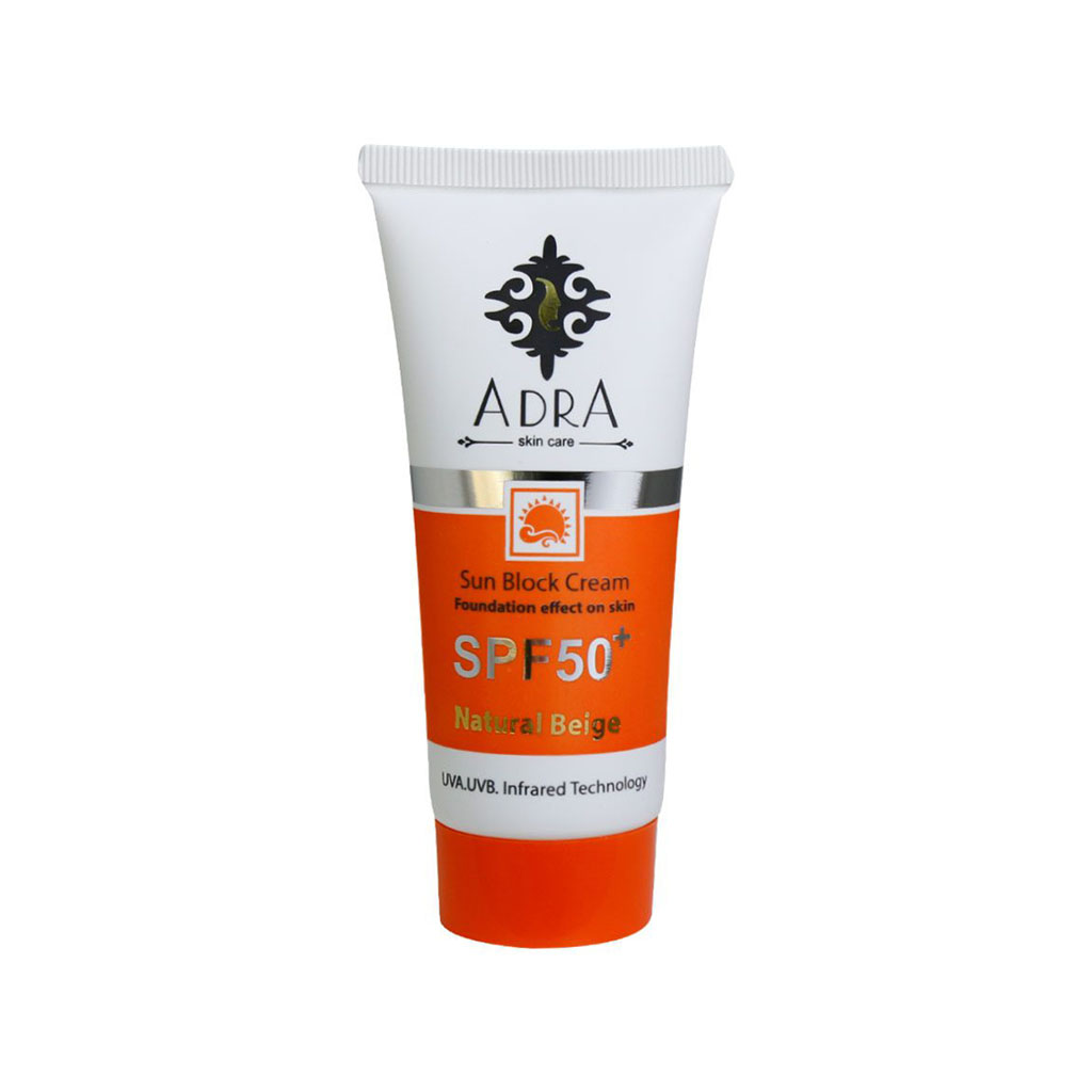 کرم ضد آفتاب SPF50 آدرا 50 میلی لیتر