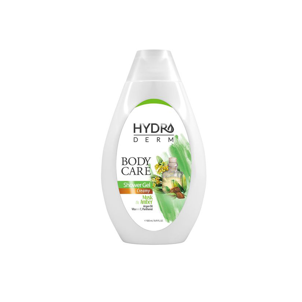BODY CARE musk and amber CREAMY SHOWER GEL HYDRODERM3