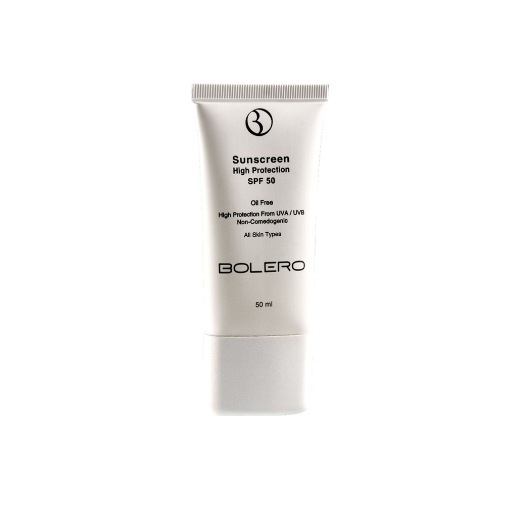 BOLERO-SUNSCREEN-HIGH-PROTECTION-SPF50-OIL-FREE-ALL-SKIN-TYPES-50-ML