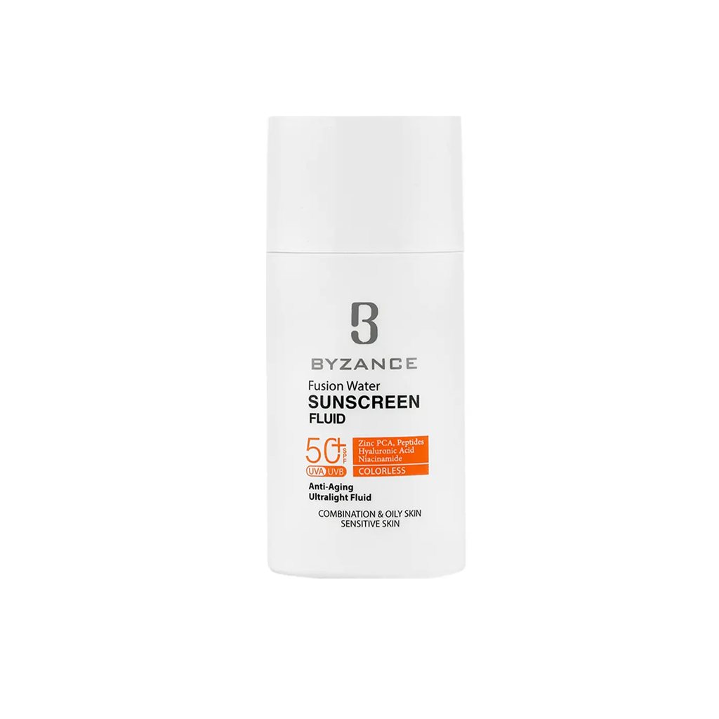 BYZANCE-FUSION-WATER-SUNSCREEN-FLUID-SPF50-COLORLESS-COMBINATION &amp;-OILY-SKIN-50-ML
