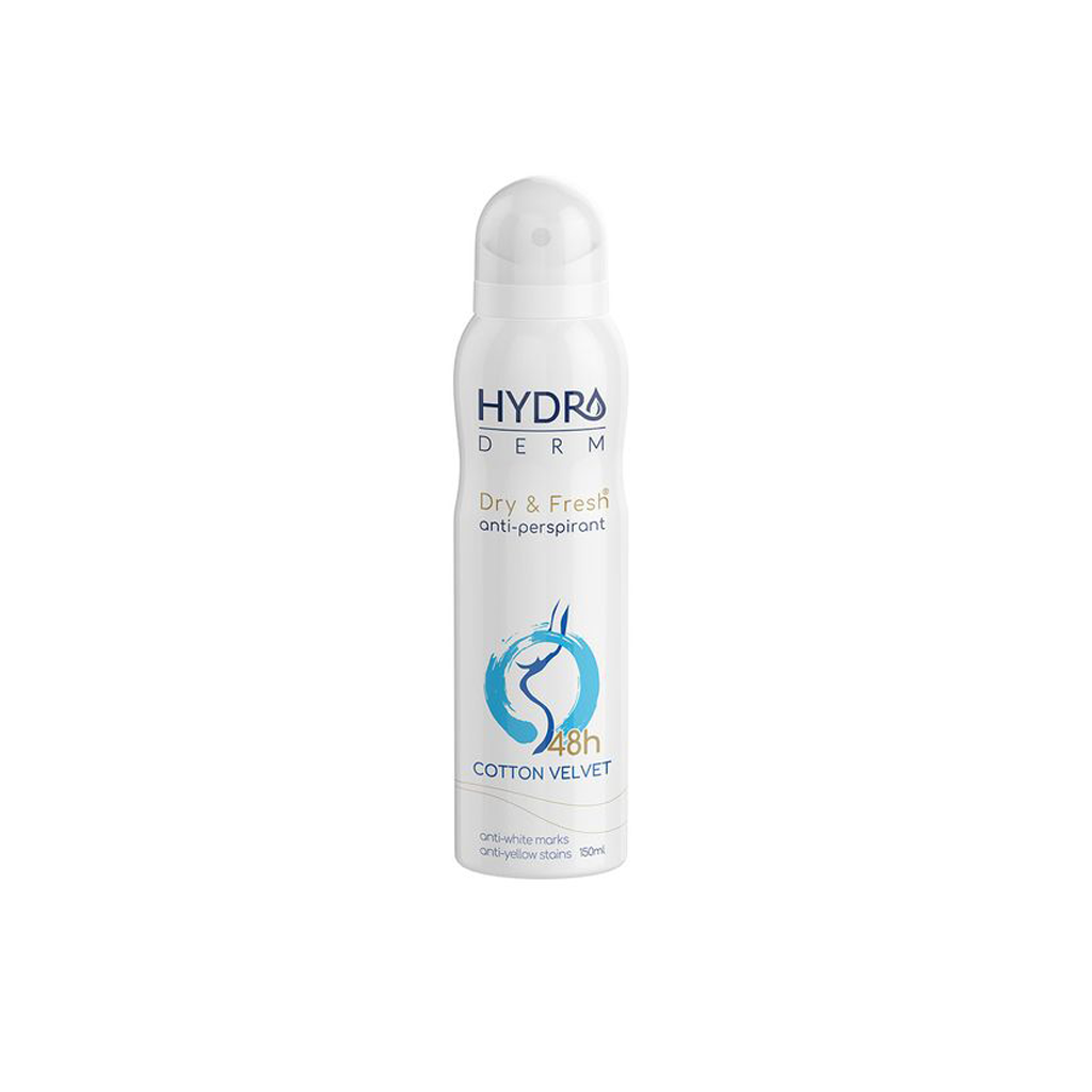 Cotton-Velvet-Deodorant-Dry-Spray-150ml-HYDRODERM