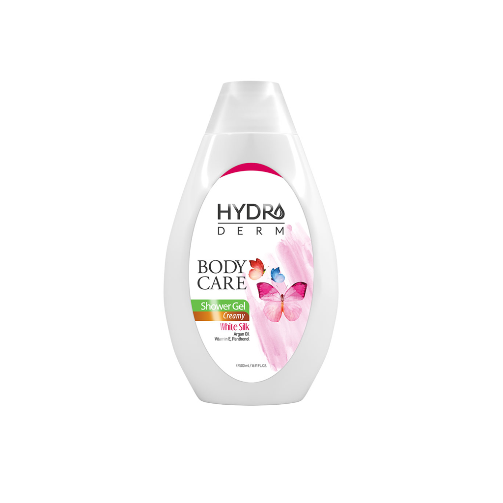 HYDRODERM BODY CARE WHITE SILK CREAMY SHOWER GEL