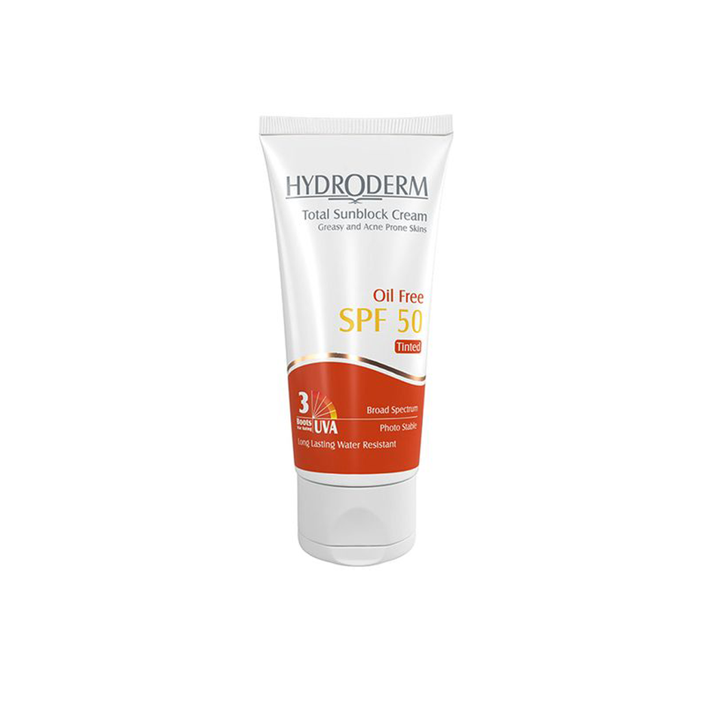 Hydroderm-Oil-Free-Tiented-Sunscreen-Cream-spf-50-HYDRODERM