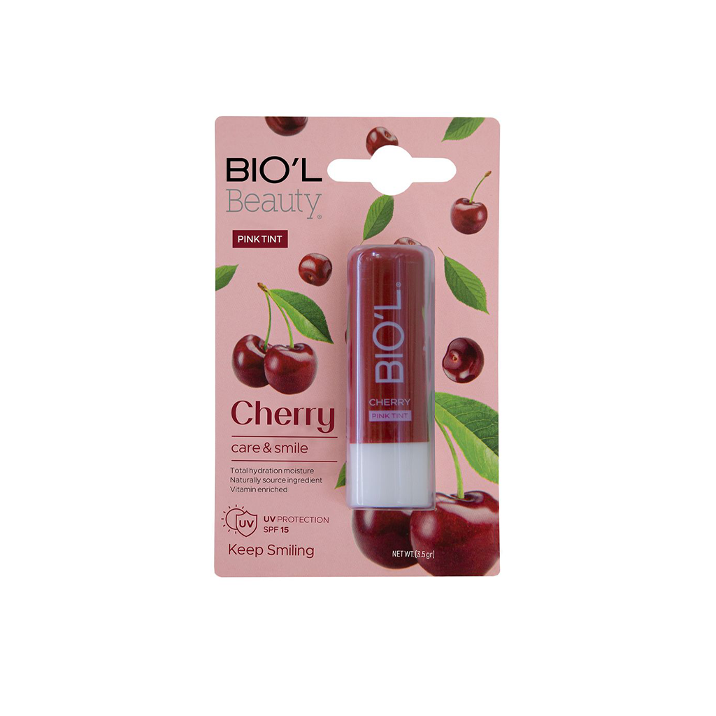 Lip Balm- Care &amp; Smile - Cherries BIOL