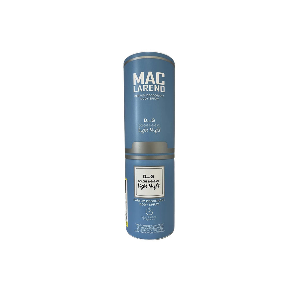 MAC-LARENO-PARFUM-DEODORANT-BODY-SPRAY-D&amp;G-LIGHT-NIGHT-200-ML