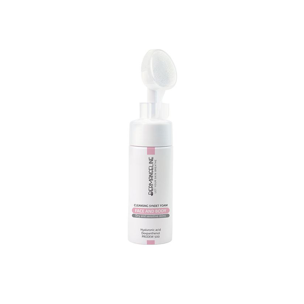 Syndet-Foam-Face-And-Body-For-Dry-Skins-DERMANGELINE