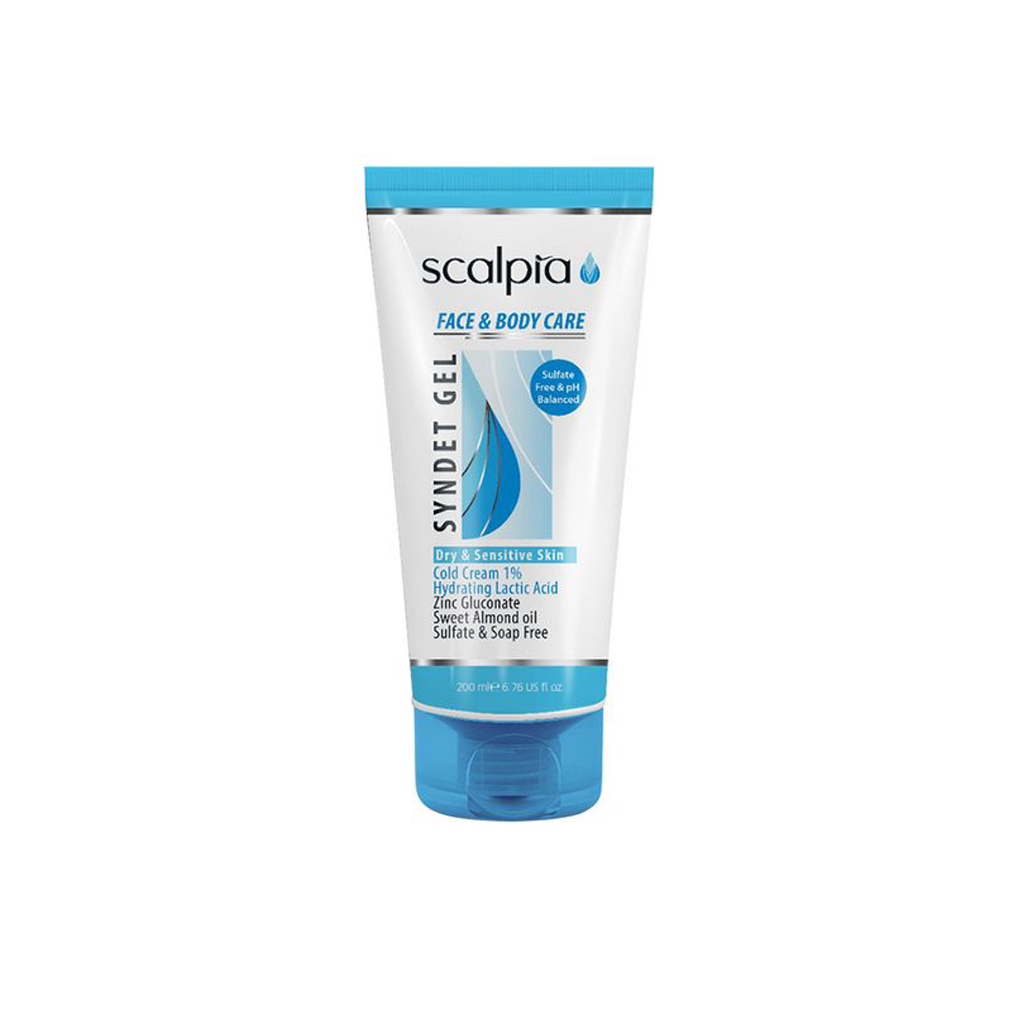 Syndet-gel-face &amp;-body-care-200ml-SCALPIA