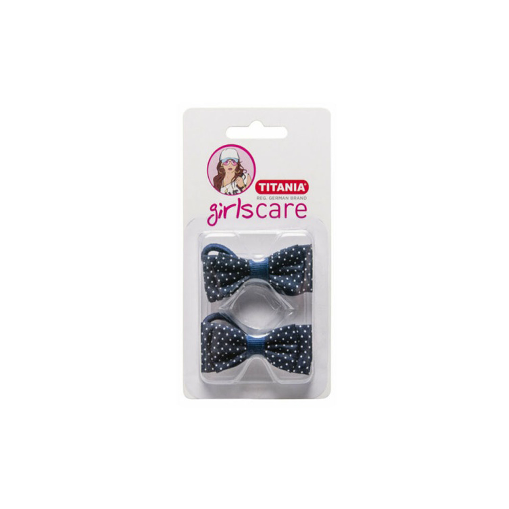 TITANIA-BOW-ON-ELASTIC-BLUE-WITH-WHITE-POINTS-2-PCS-ART-NR-7907GIRL-B